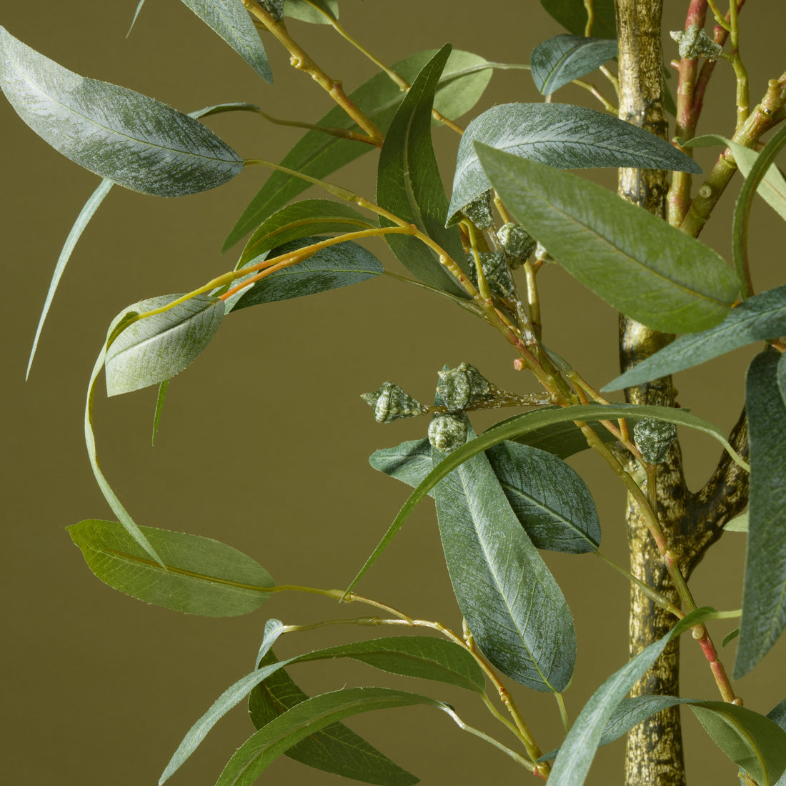 Faux Eucalyptus Gumnut Tree - Garden Pot | 120cm