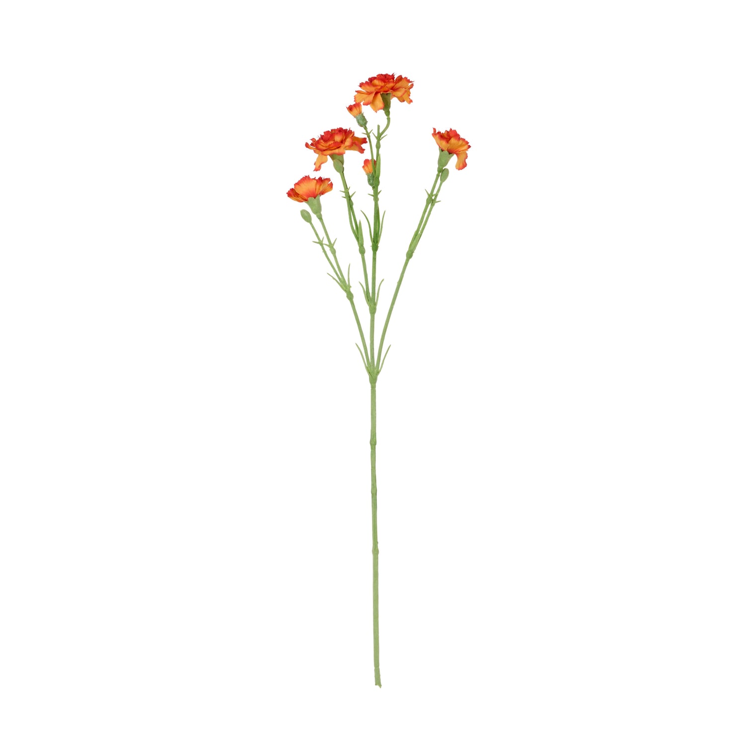 Faux Carnation Spray | Orange - 62cm