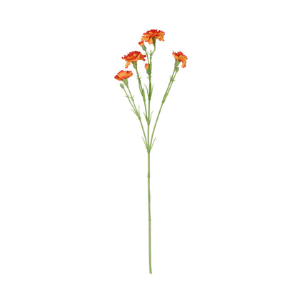 Faux Carnation Spray | Orange - 62cm