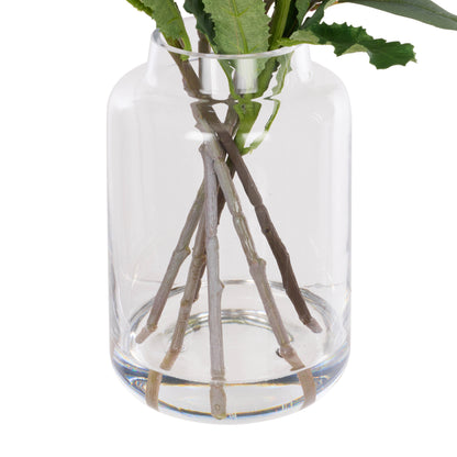 Faux Native Banksia Gum Nut Arrangement - Pauline Vase