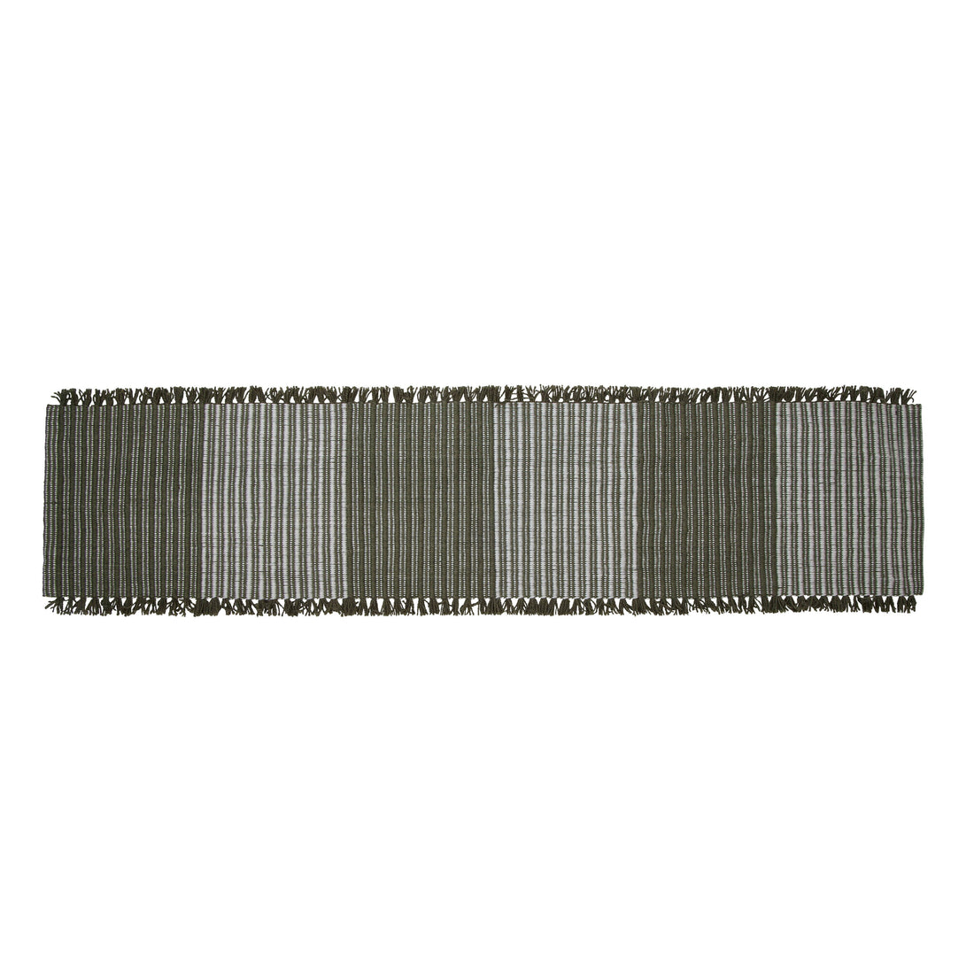 Amalfi Cai Table Runner Green &amp; Natural