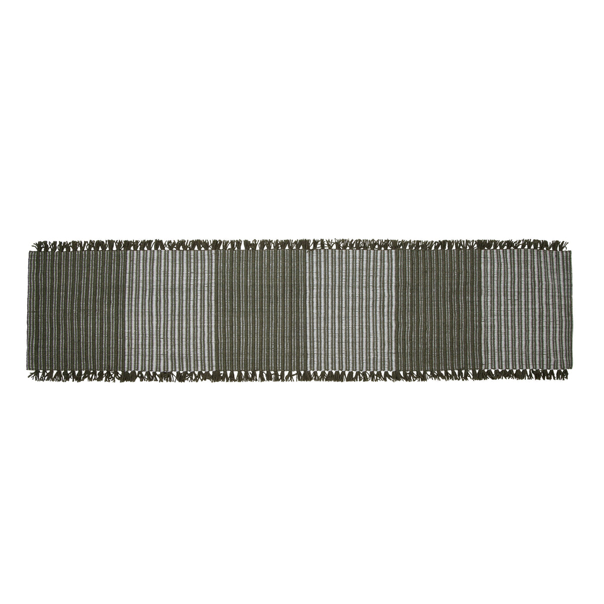 Amalfi Cai Table Runner Green &amp; Natural