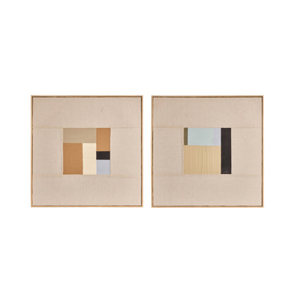 Amalfi Colour Planes Wall Art 2pcs Set Multi-Coloured