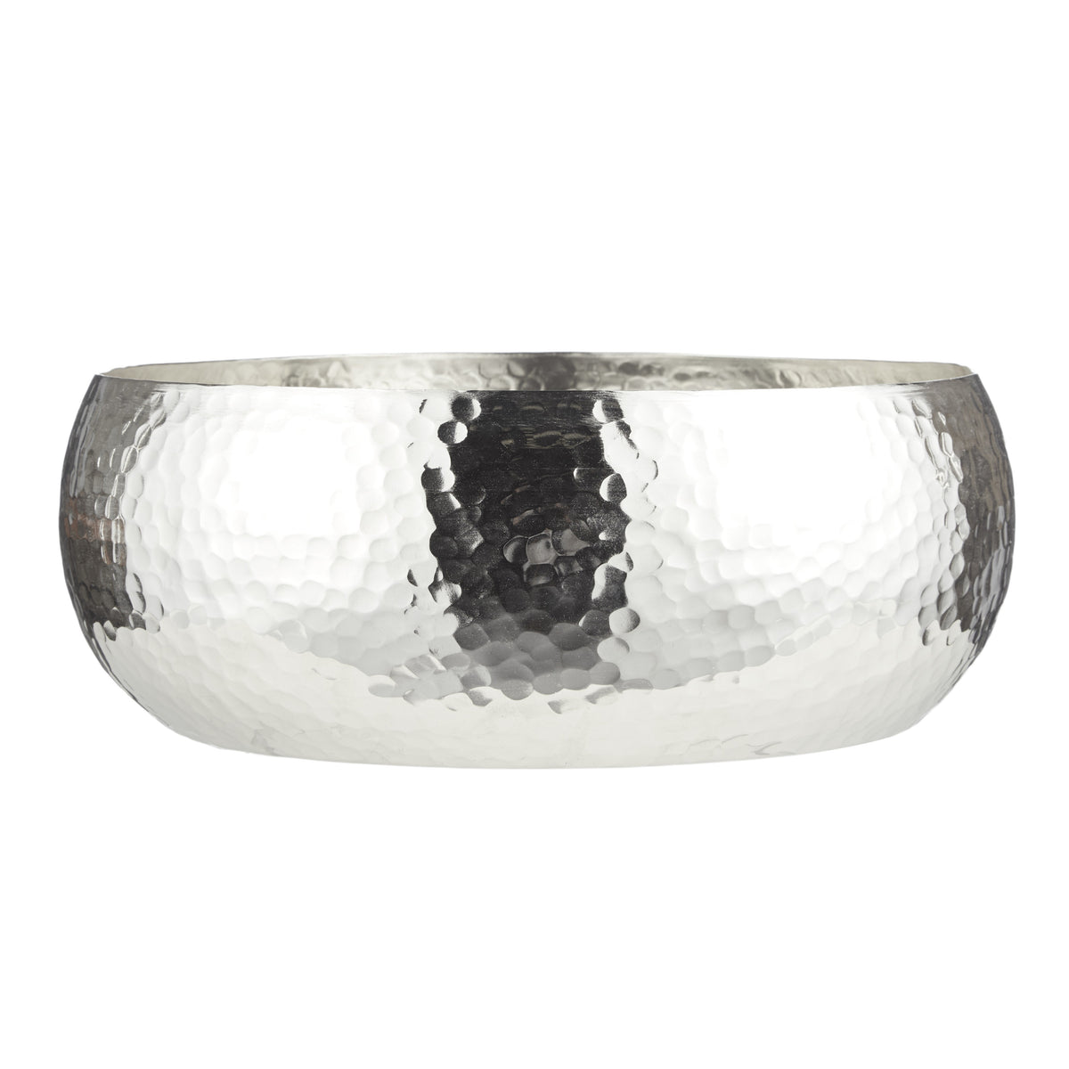 Rogue Pali Metal Bowl Planter Medium Silver