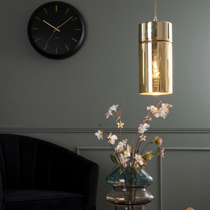 Karlsson Wall Clock Globe Black