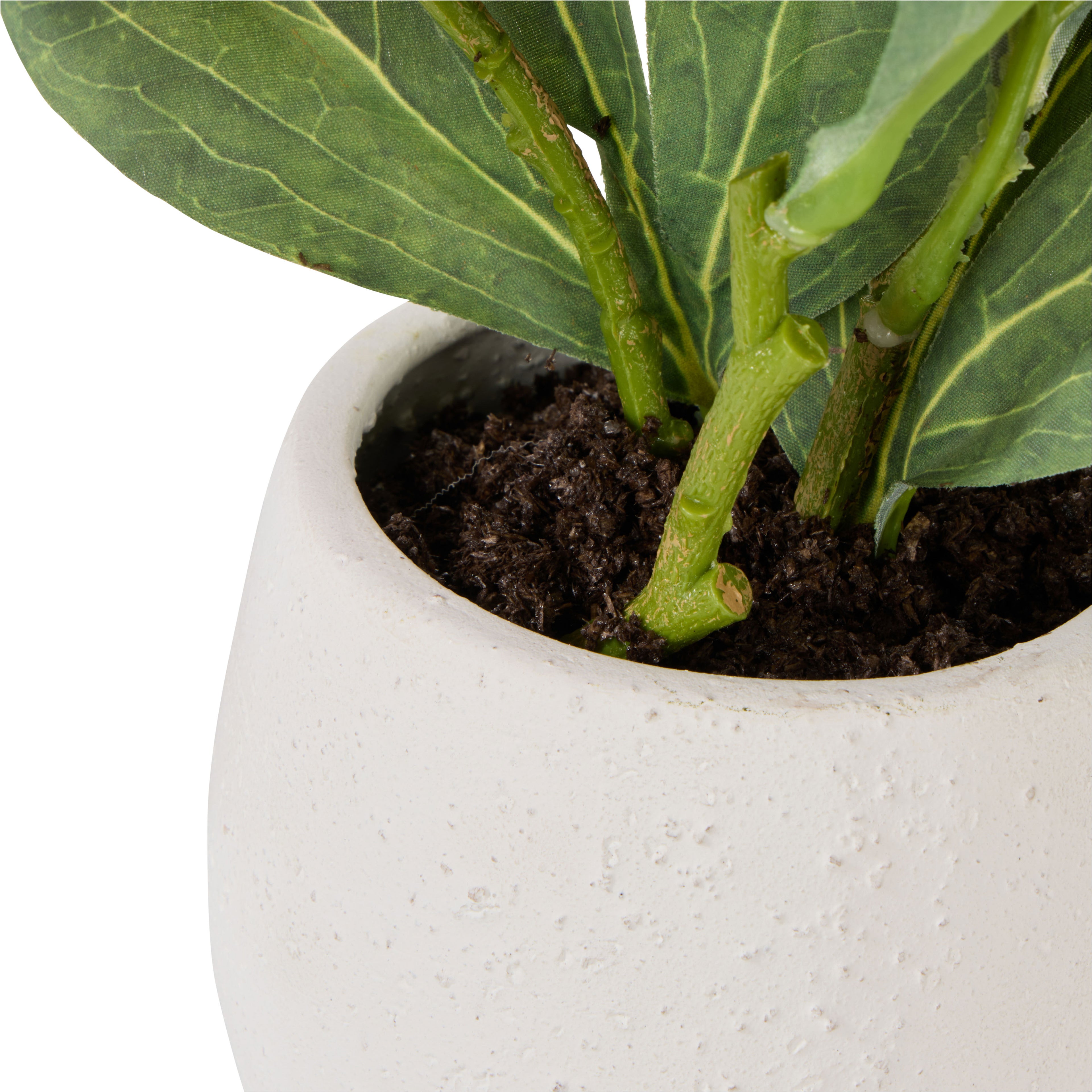 Faux Peony Plant -  Tub Pot | White -  29cm