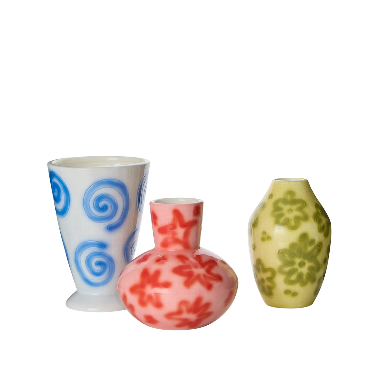 Emporium Haze Vase Collection Pink &amp; Red