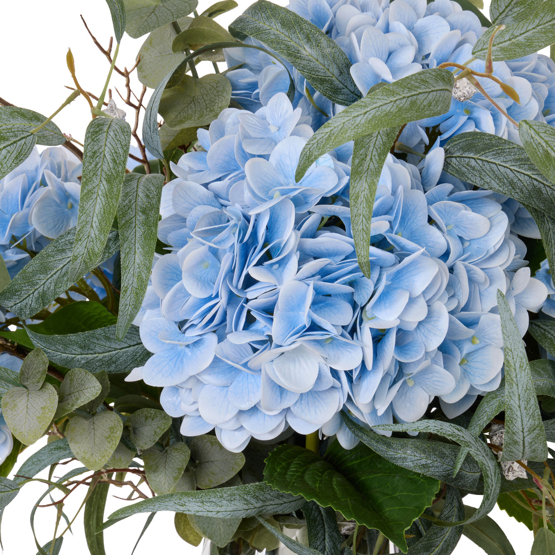 Faux Hydrangea Native Mix - Alana Vase | Blue -  80cm