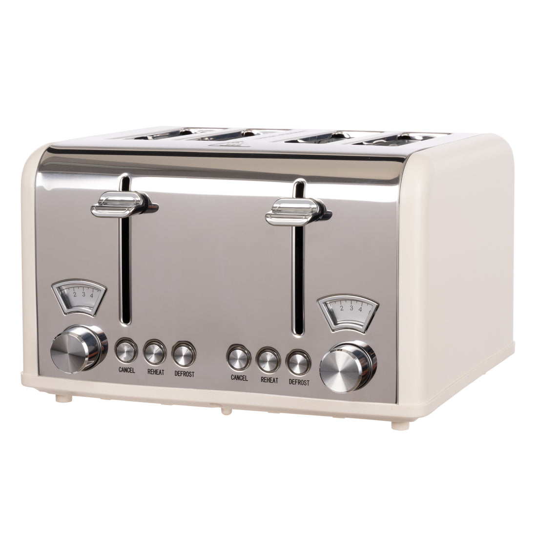 Davis &amp; Waddell Newbury Vintage 4 Slice Toaster Cream