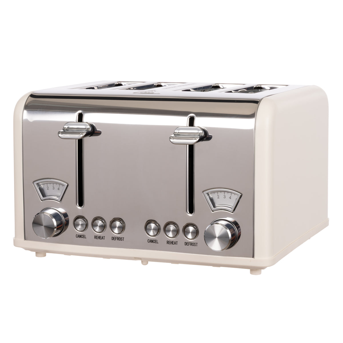 Davis &amp; Waddell Newbury Vintage 4 Slice Toaster Cream
