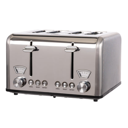 Davis &amp; Waddell Newbury Vintage 4 Slice Toaster Stainless Steel