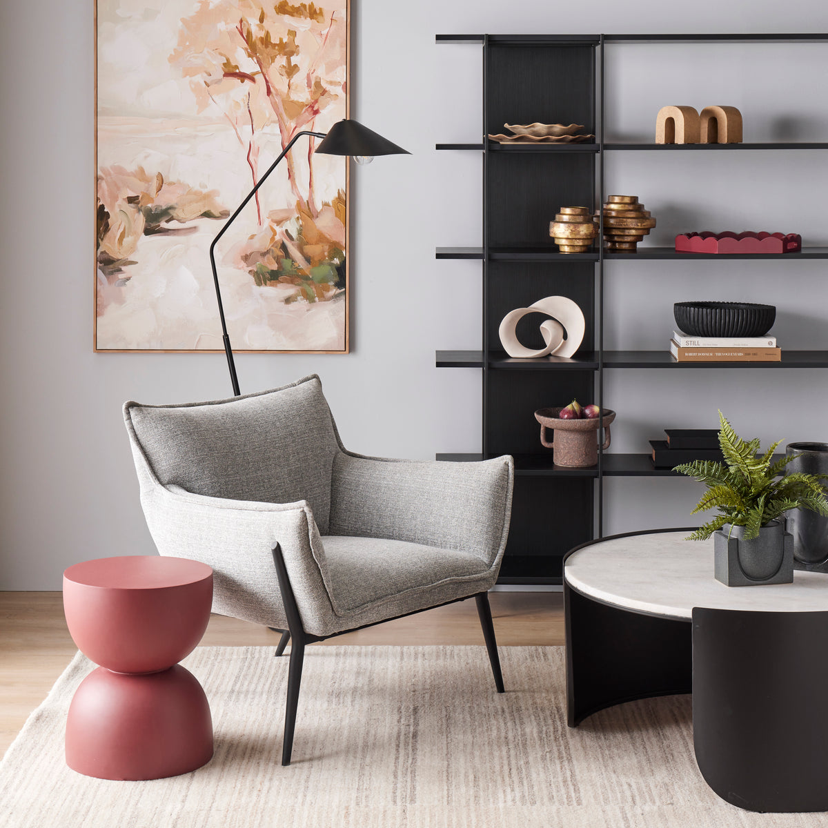 Amalfi Bijou Concrete Bookends 2pcs Set Natural