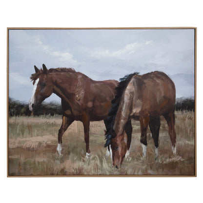 Amalfi Chestnut Hand Painted Wall Art Brown