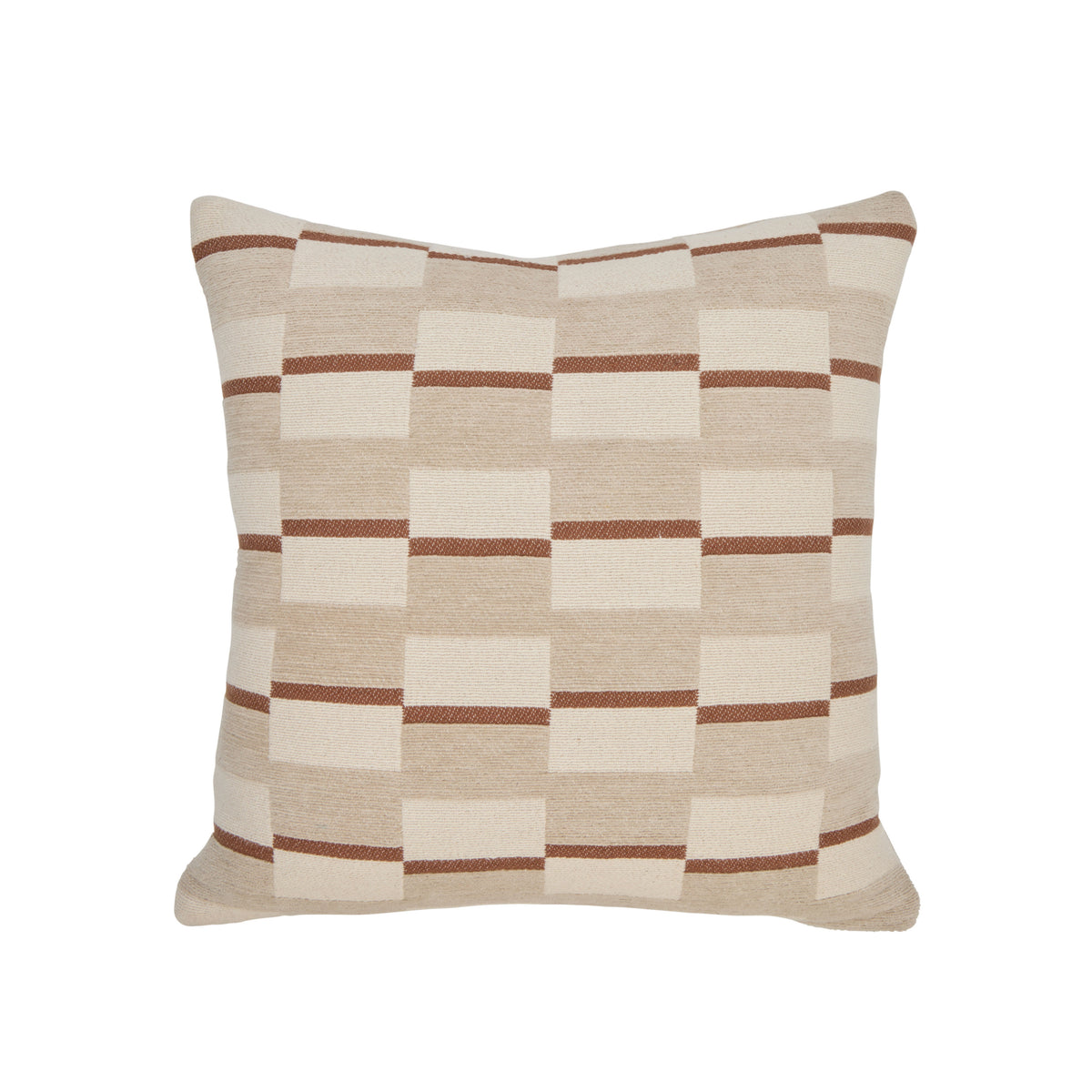 Amalfi Nira Cushion Natural &amp; Brown