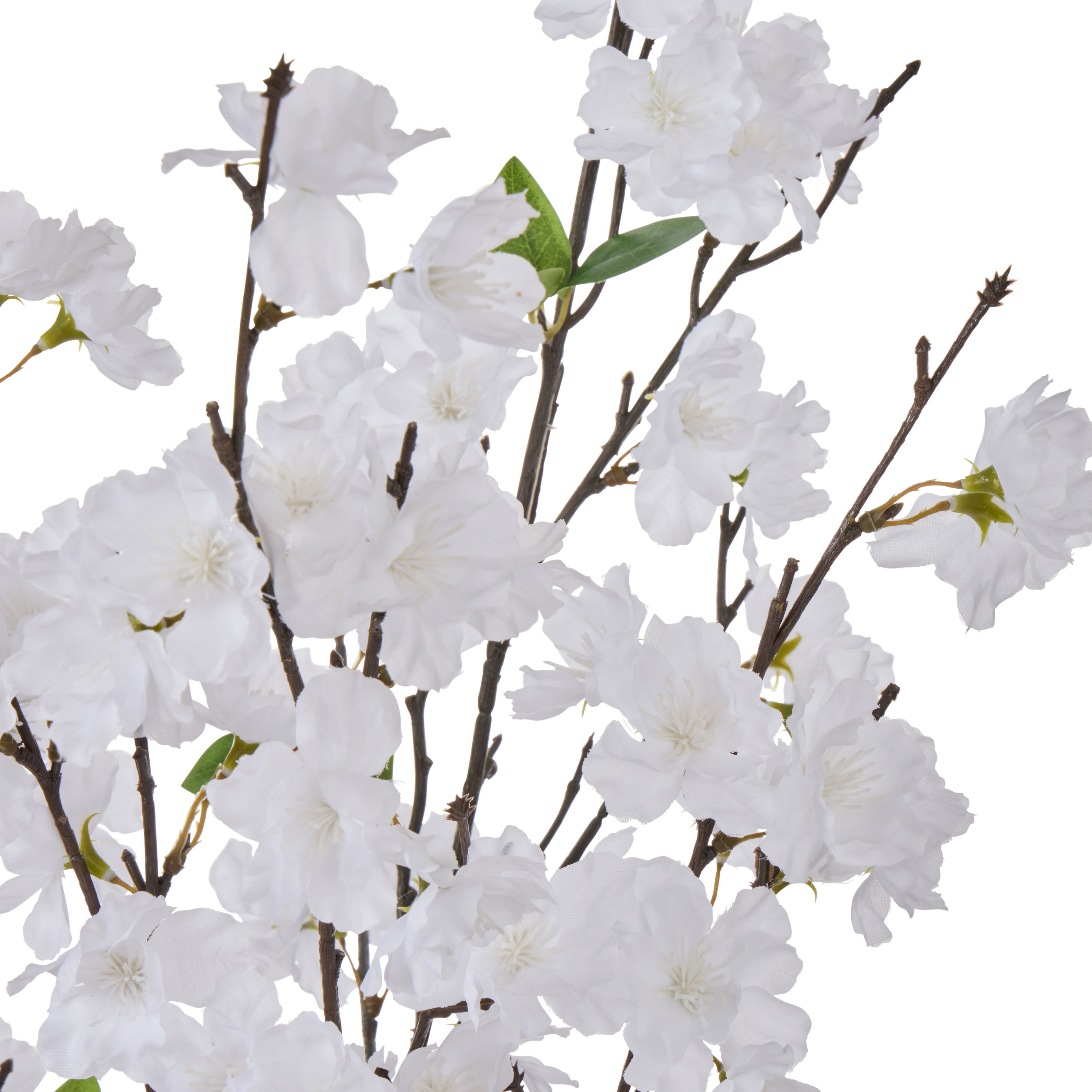 Faux Cherry Blossom - Alana Vase | White  - 82cm
