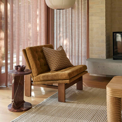 Amalfi Clark Cushion Brown &amp; Mustard