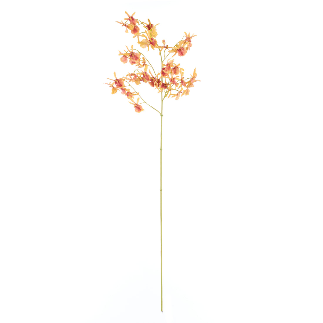 Faux Dendrobium Orchid | Orange - 104cm
