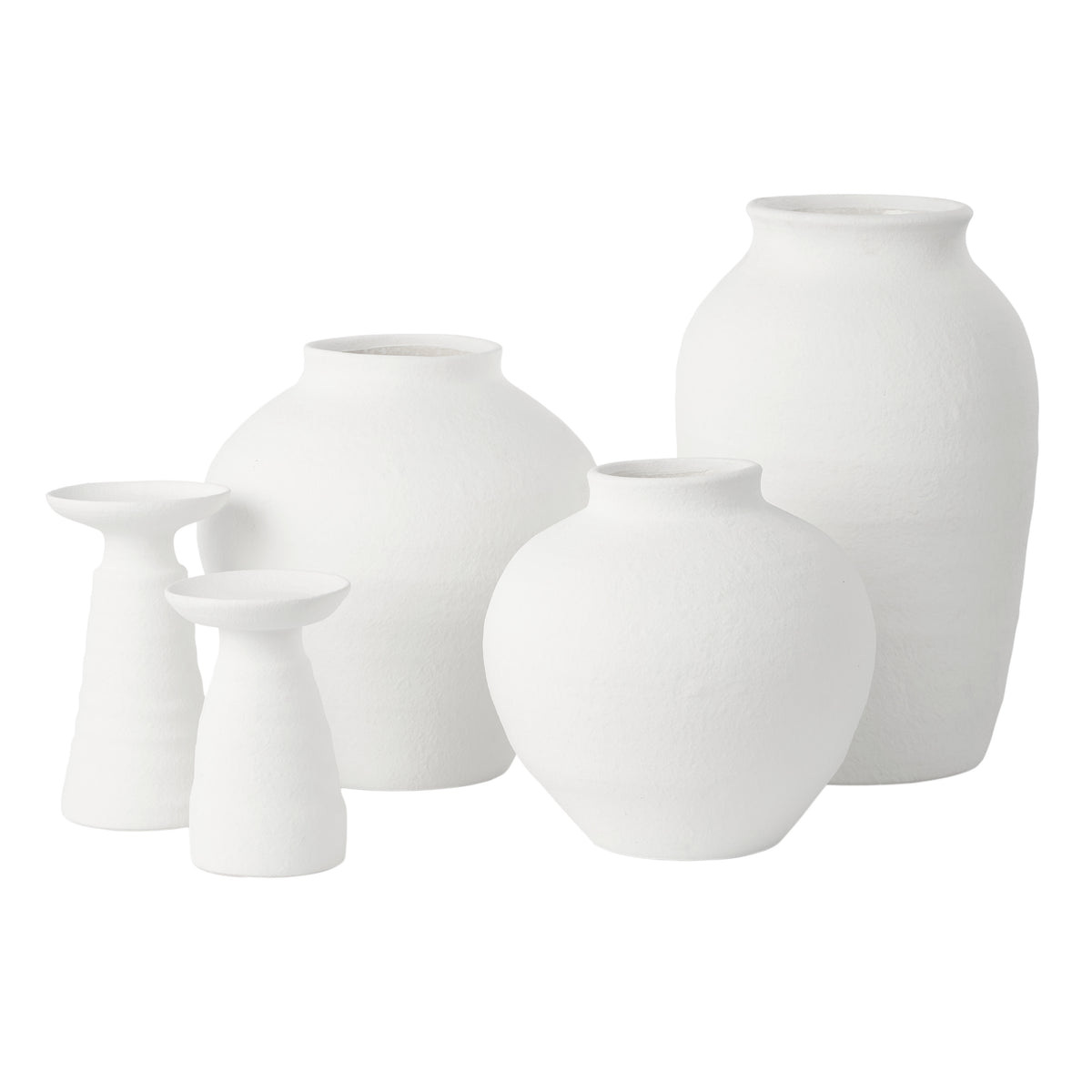 Amalfi Kamari Clay Vase Large White