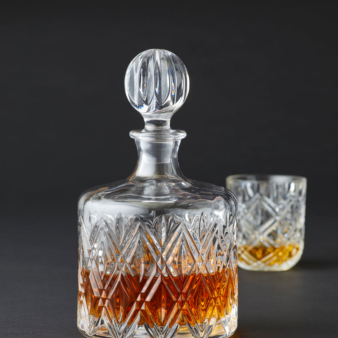 Davis &amp; Waddell Fine Foods Deluxe Decanter Clear
