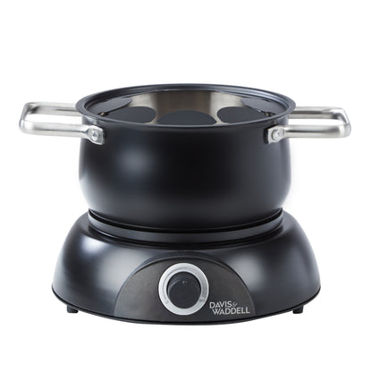 Davis &amp; Waddell Electric Fondue 11pcs Set Matte Black
