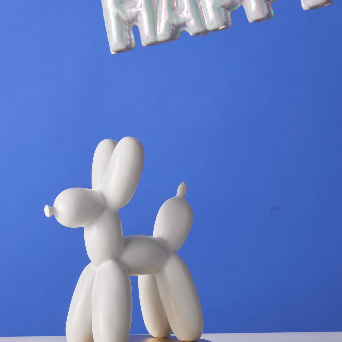 Emporium Bubbles Balloon Dog Sculpture White