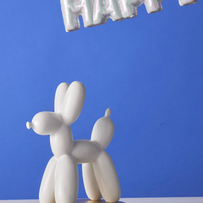 Emporium Bubbles Balloon Dog Sculpture White