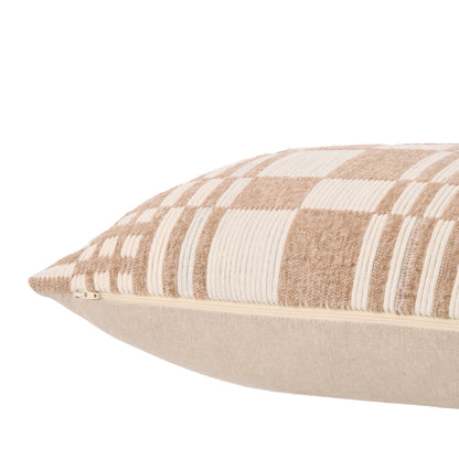 Amalfi Eliot Cushion Ivory &amp; Brown
