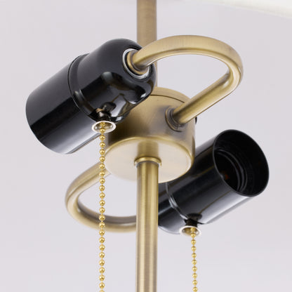 Amalfi Tillie Table Lamp White &amp; Brass