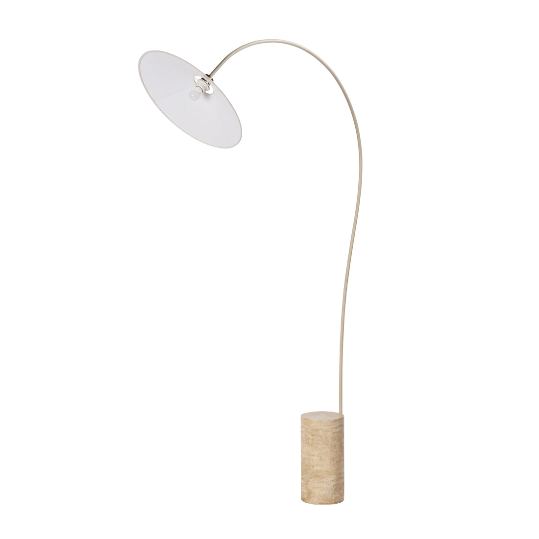 Amalfi Serra Floor Lamp Beige &amp; Antique Brass