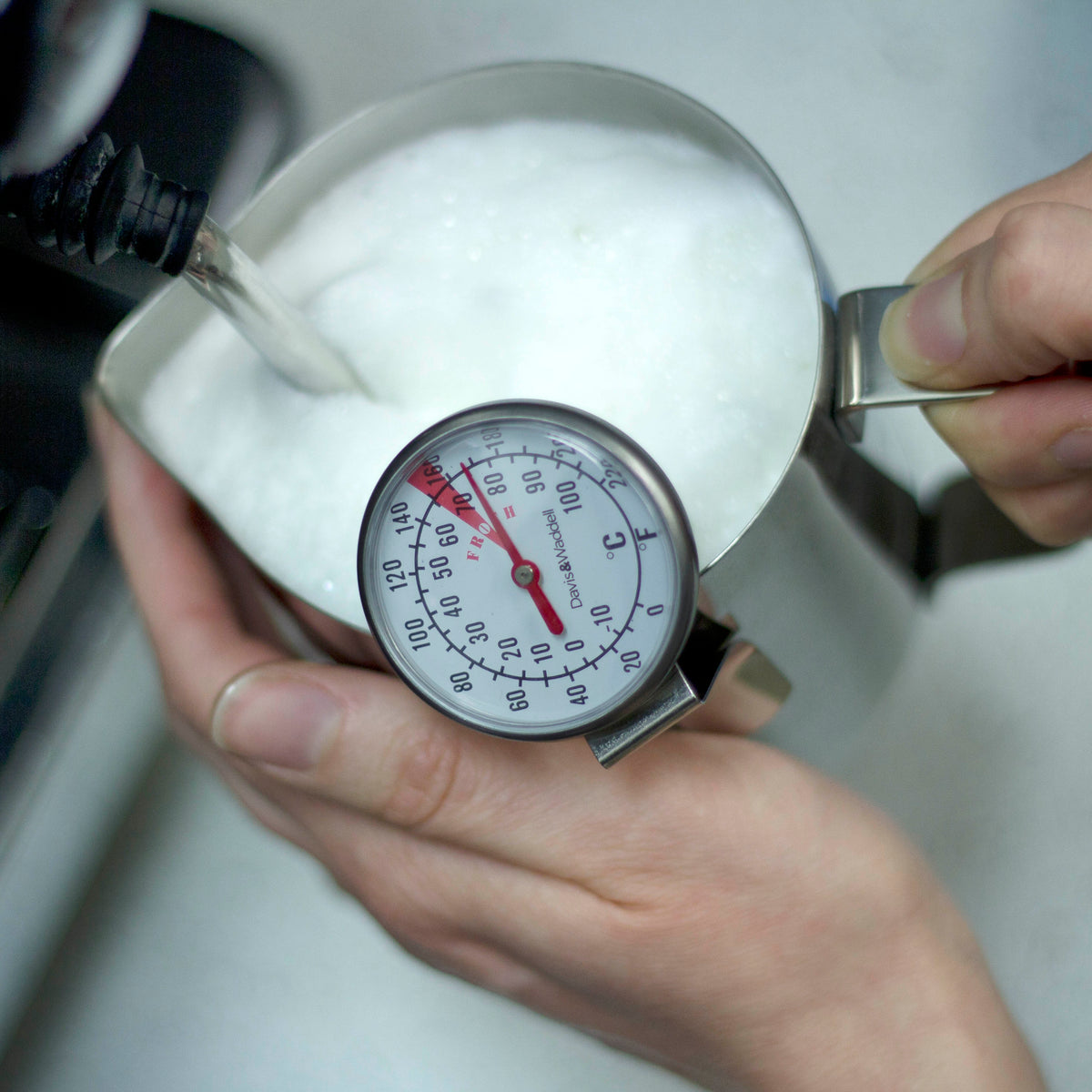 Davis &amp; Waddell Milk Frothing Thermometer Stainless