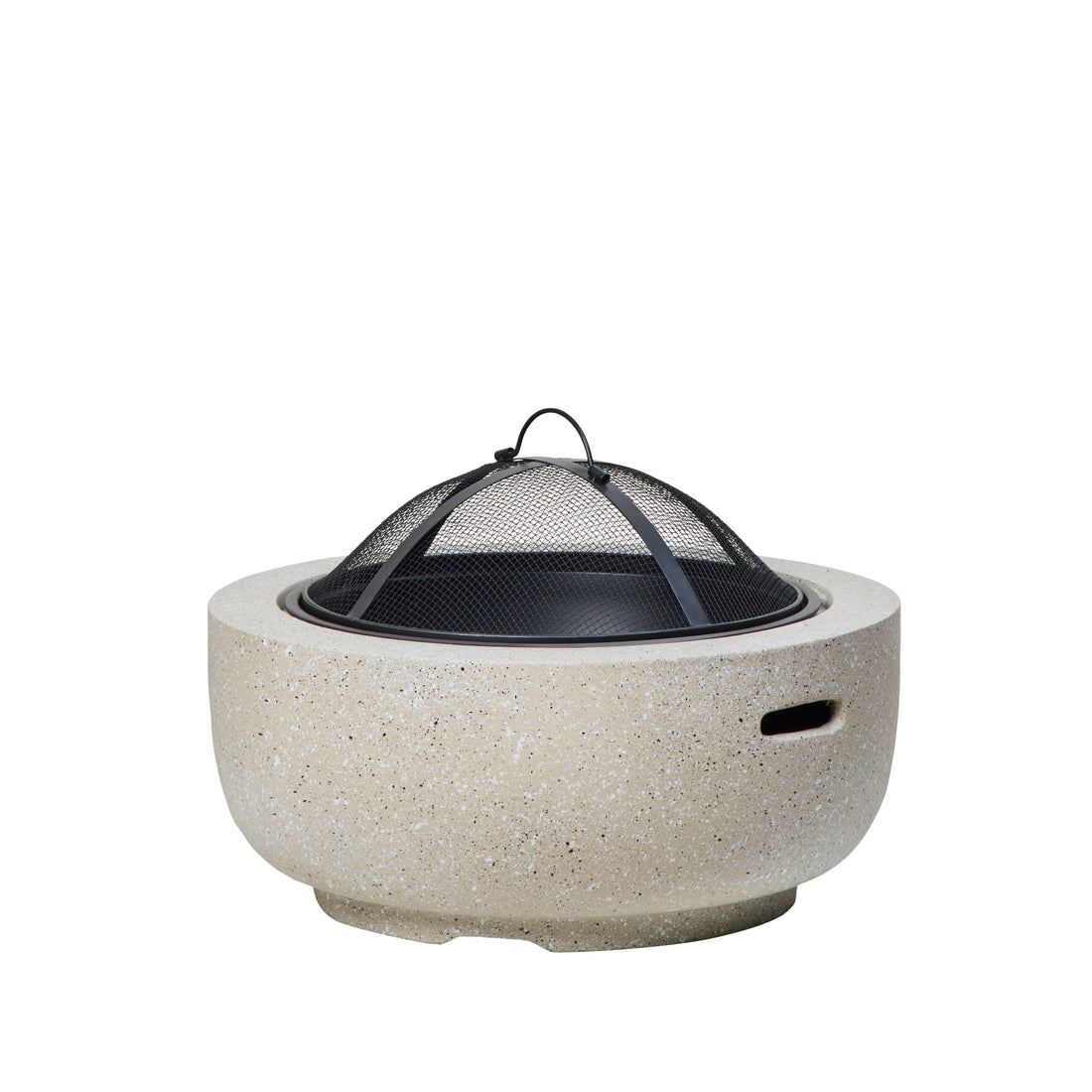 Nova Fire Pit with Cover | Light Grey - 38cm