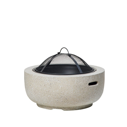Rogue Nova Fire Pit with Cover Light Grey