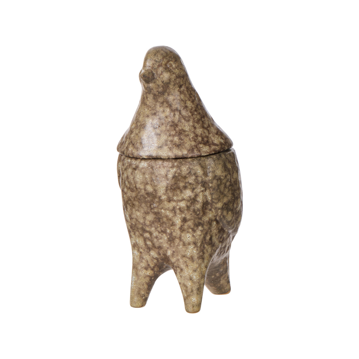 Amalfi Ari Bird Jar Brown Reactive