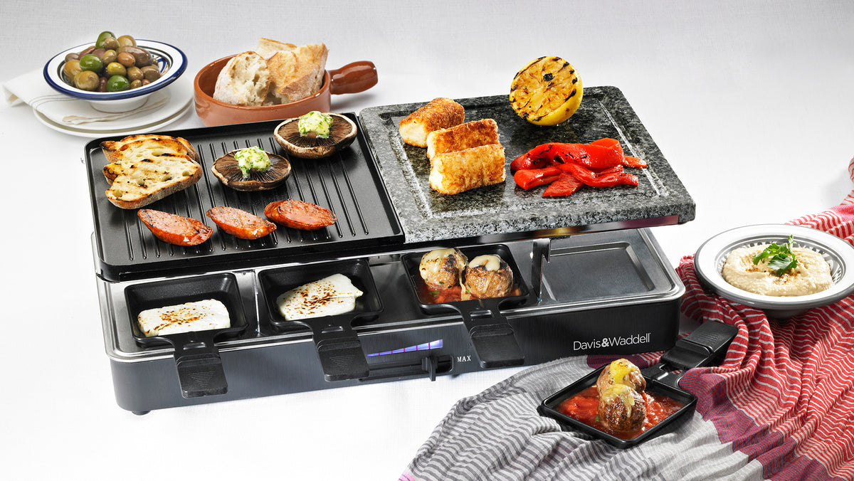 Davis &amp; Waddell 8 Person Electric Party Grill Black