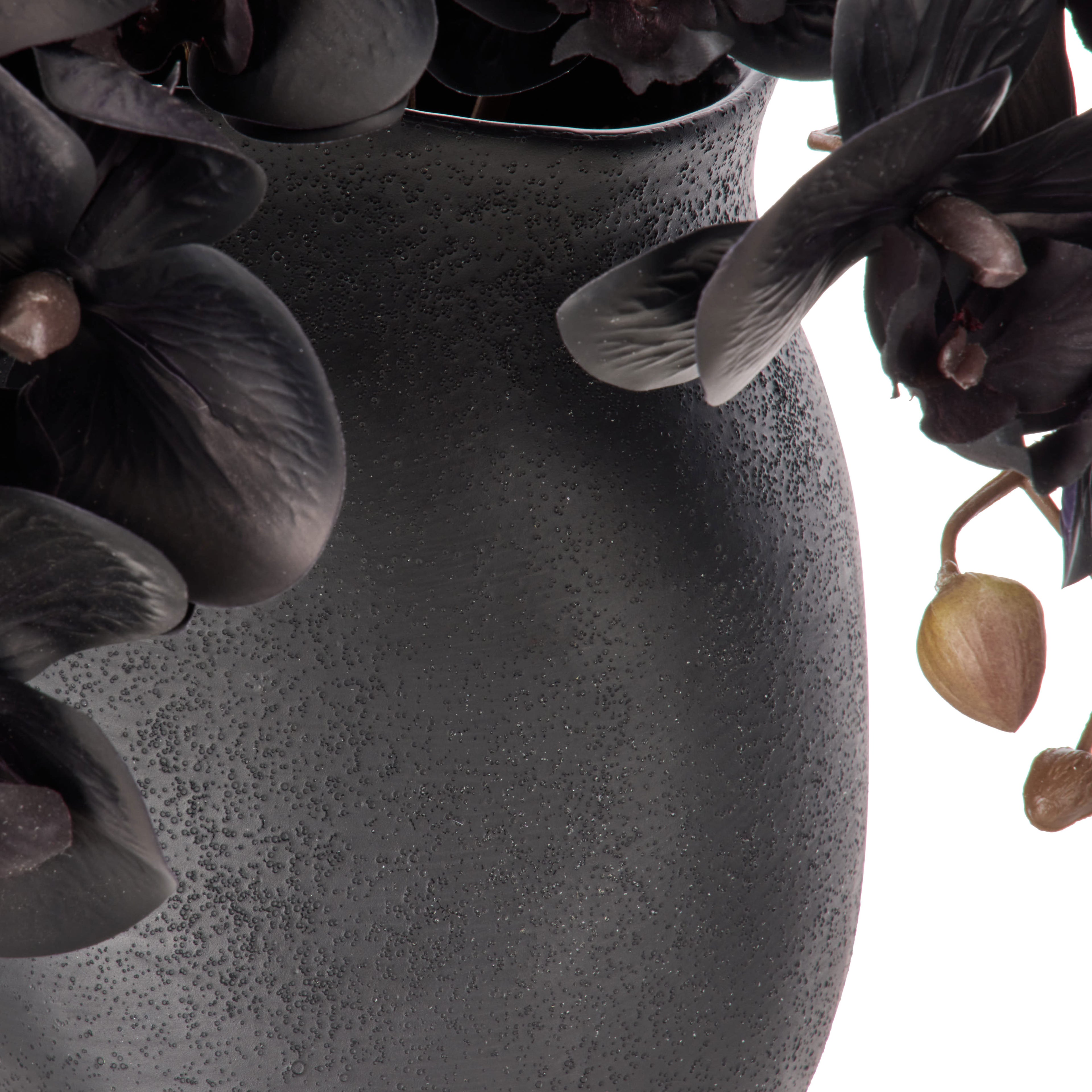 Faux Phalaenopsis - Maliah Pot | Black -  65cm
