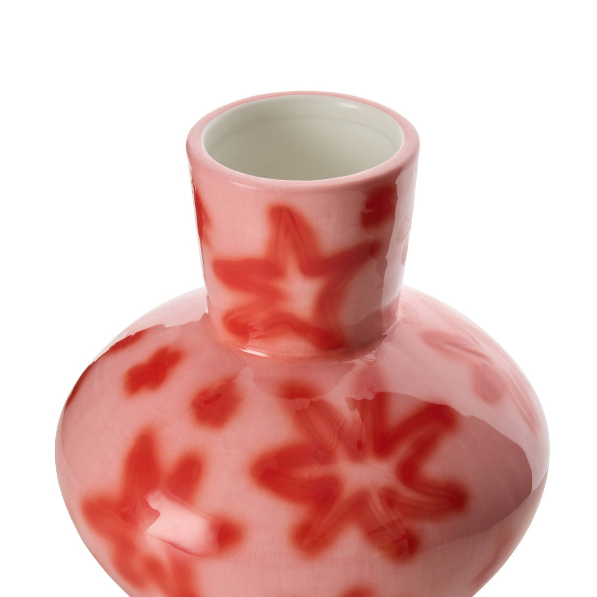 Emporium Haze Vase Collection Pink &amp; Red