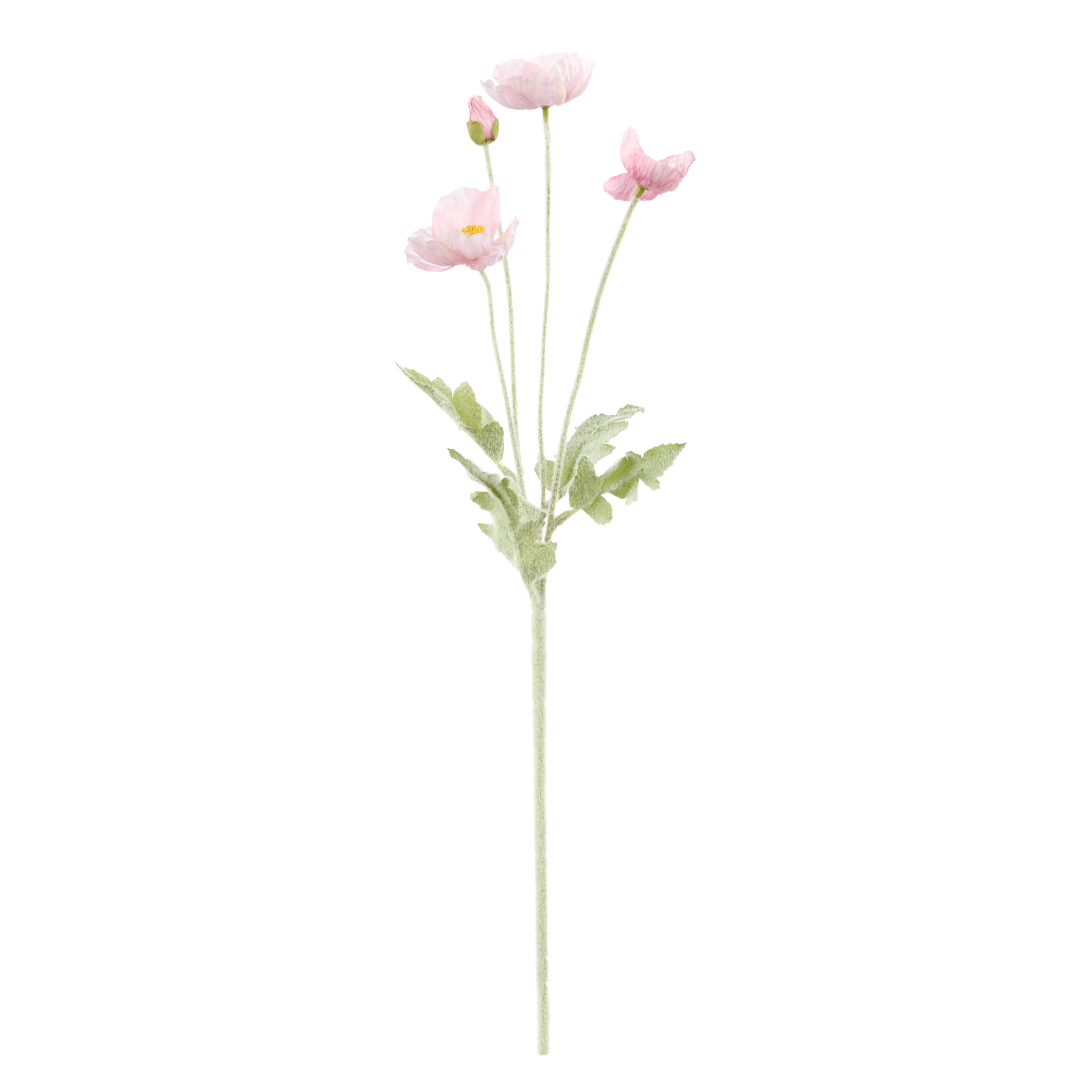 Faux Poppy Spray | Blush Pink - 60cm