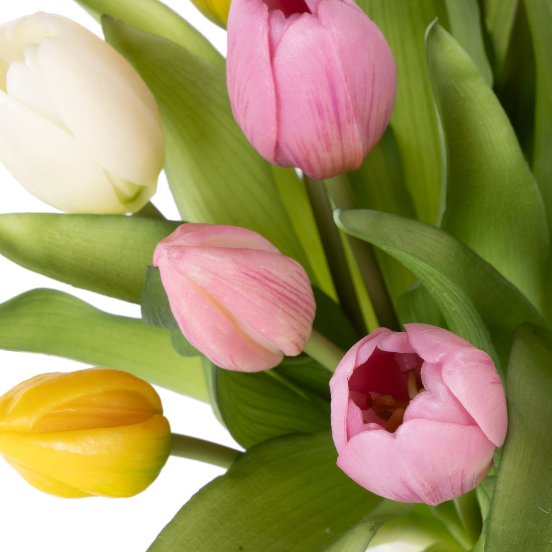 Faux Tulip Bunch - Phoebe Vase | Multicoloured - 32cm