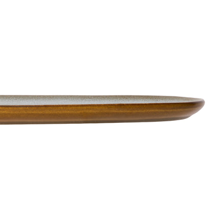 Davis &amp; Waddell Rafe Oval Platter Grey &amp; Brown