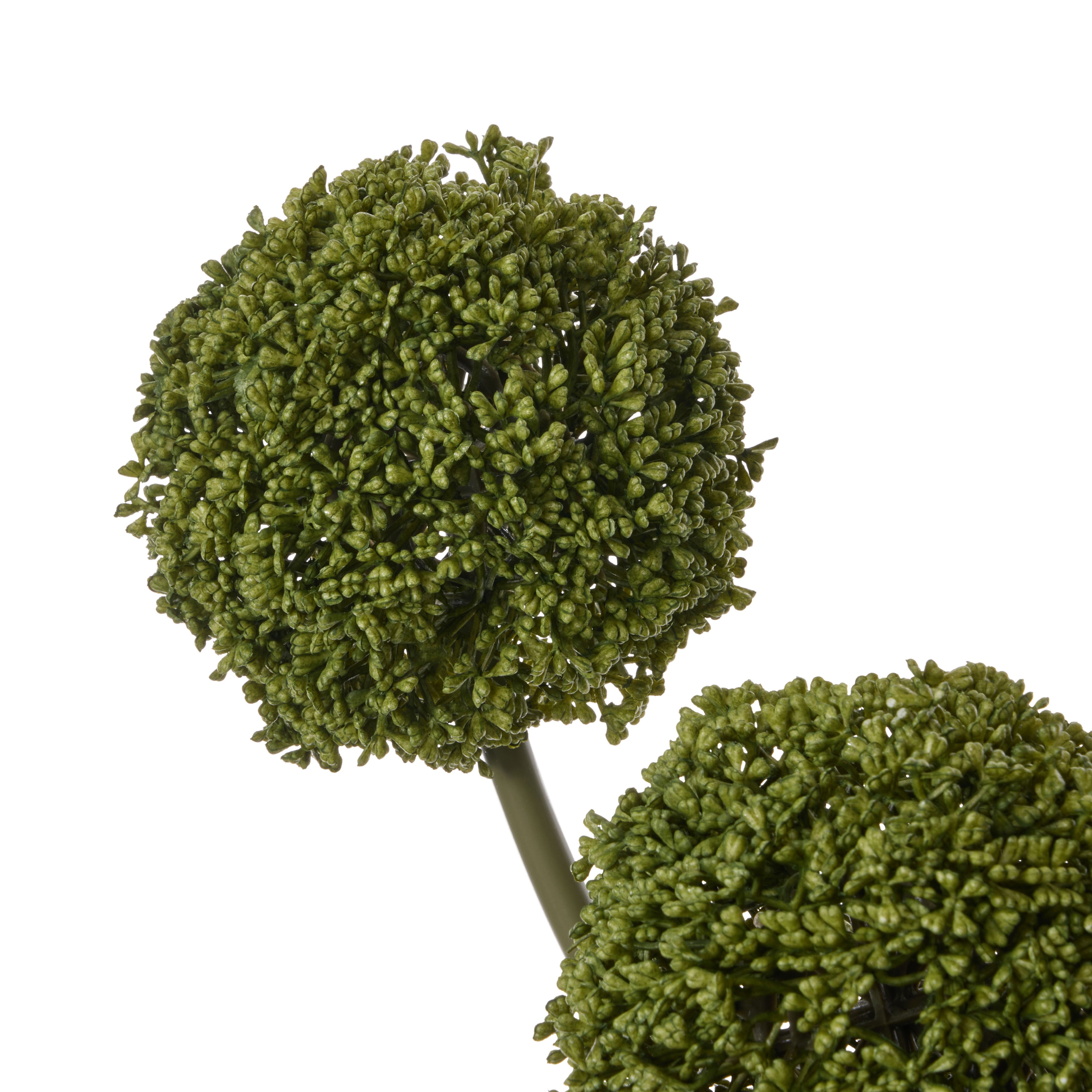 Faux Allium Spheres Arrangement - Maliah Pot | Green  - 55cm