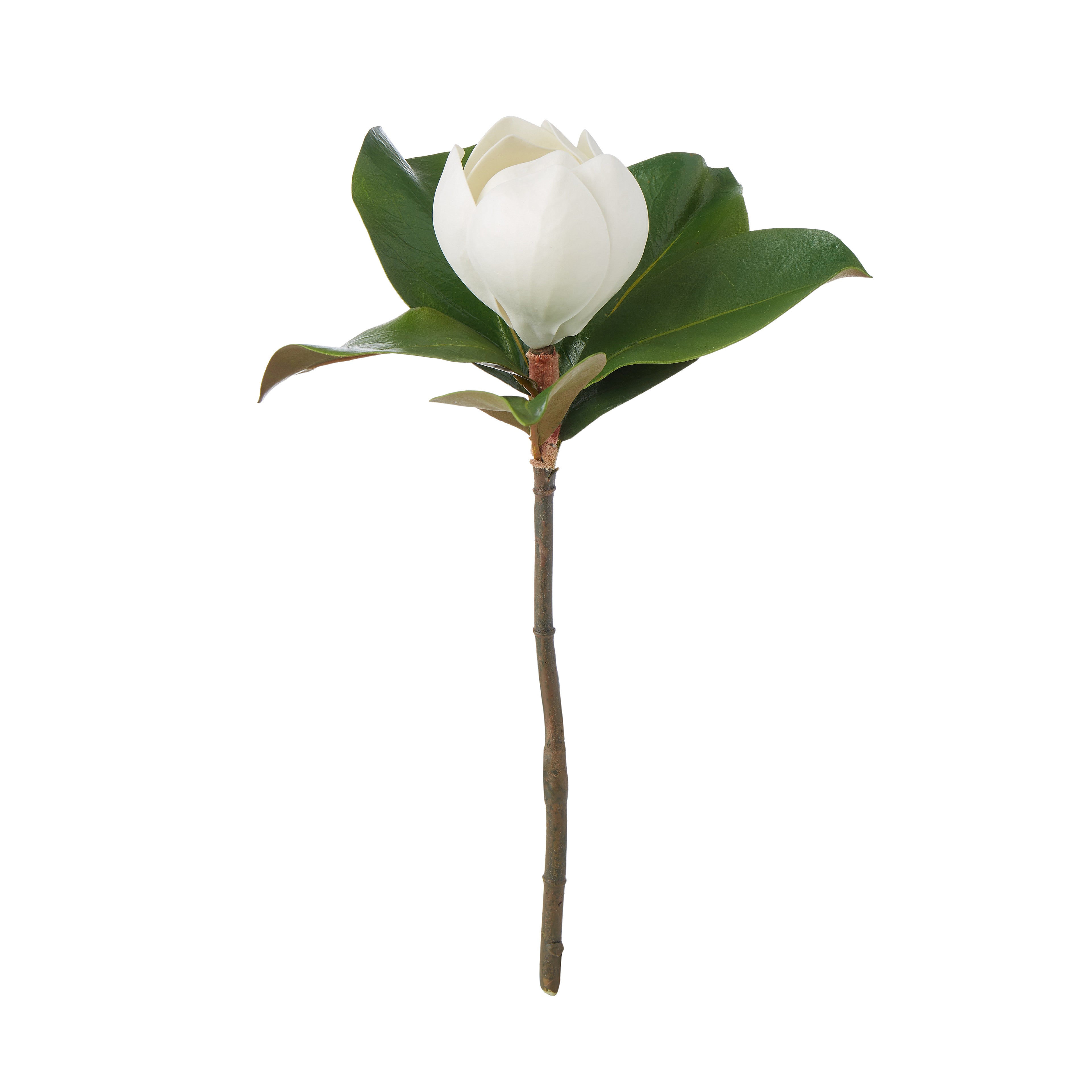 Faux Magnolia Stem | White - 35cm