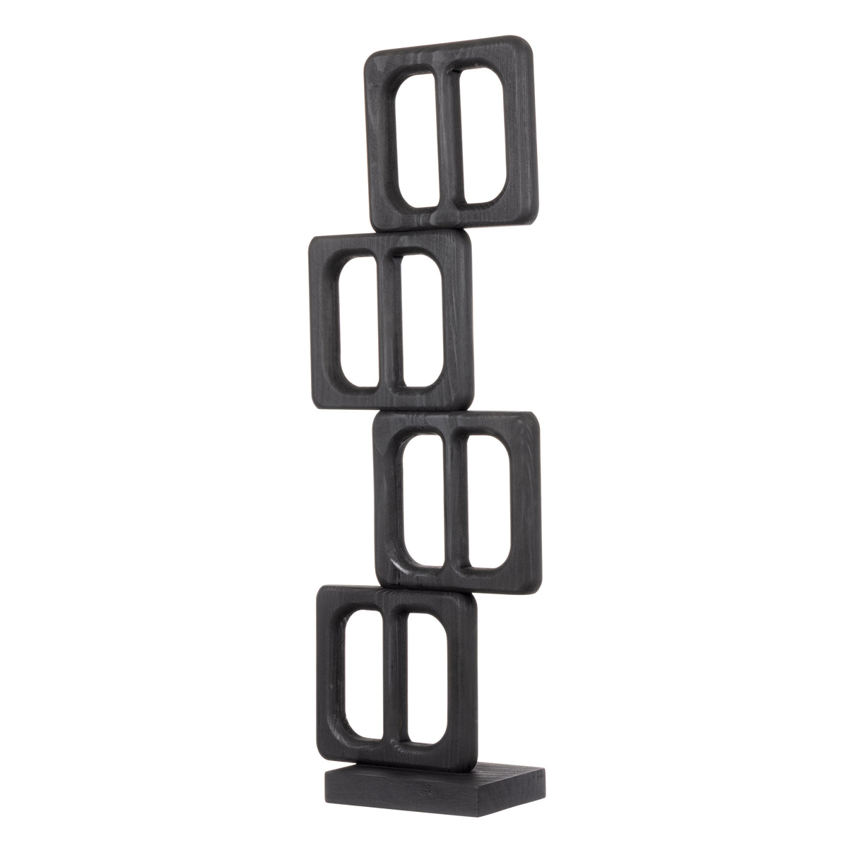 Amalfi Knox Wooden Sculpture Black