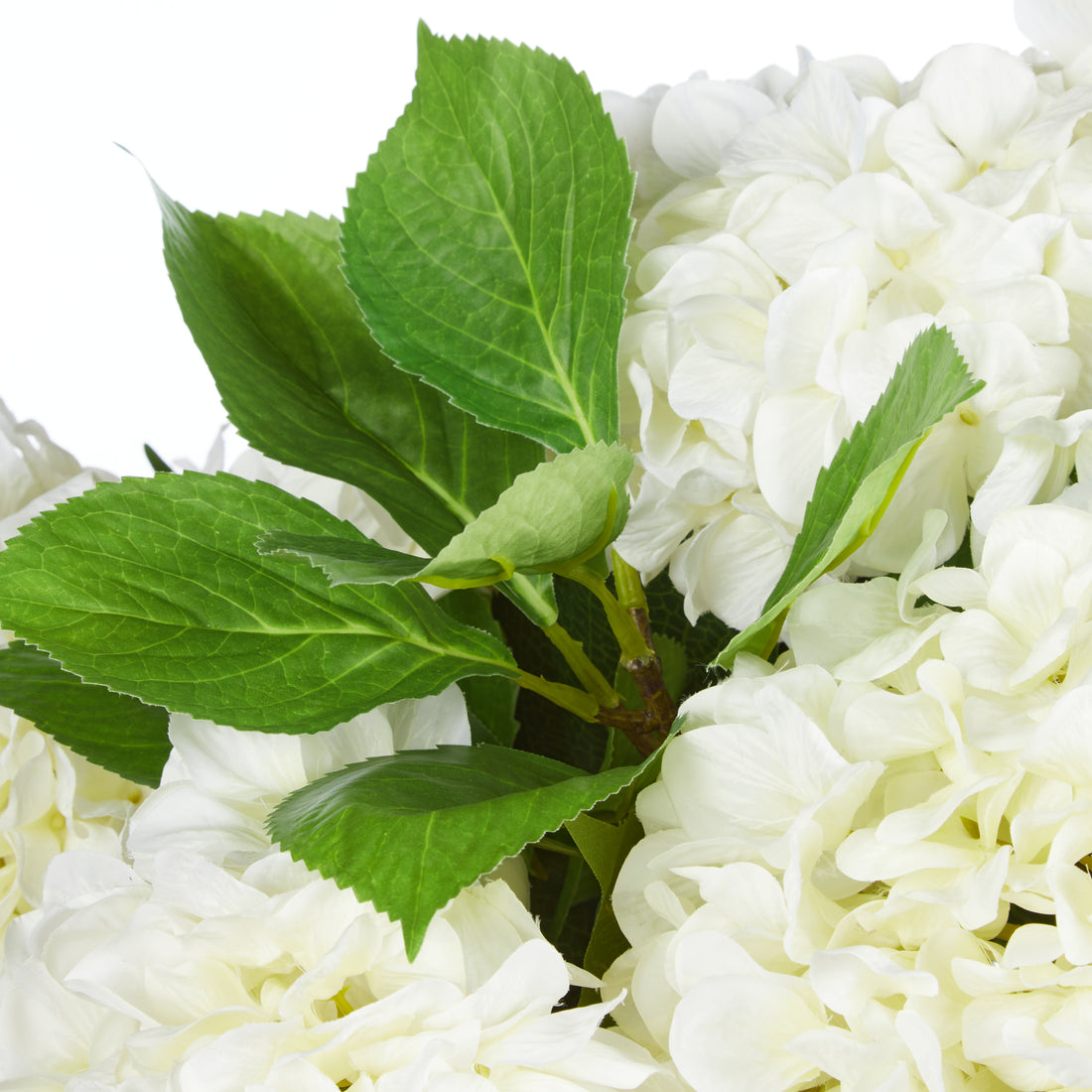 Faux Hydrangea Mix - Dahlia Bowl | White - 62cm