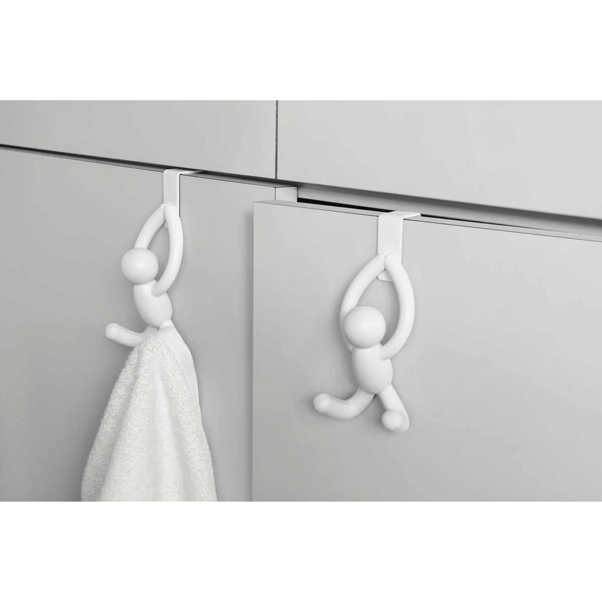 Umbra Buddy Over The Door Cabinet Hook 2pcs Set White