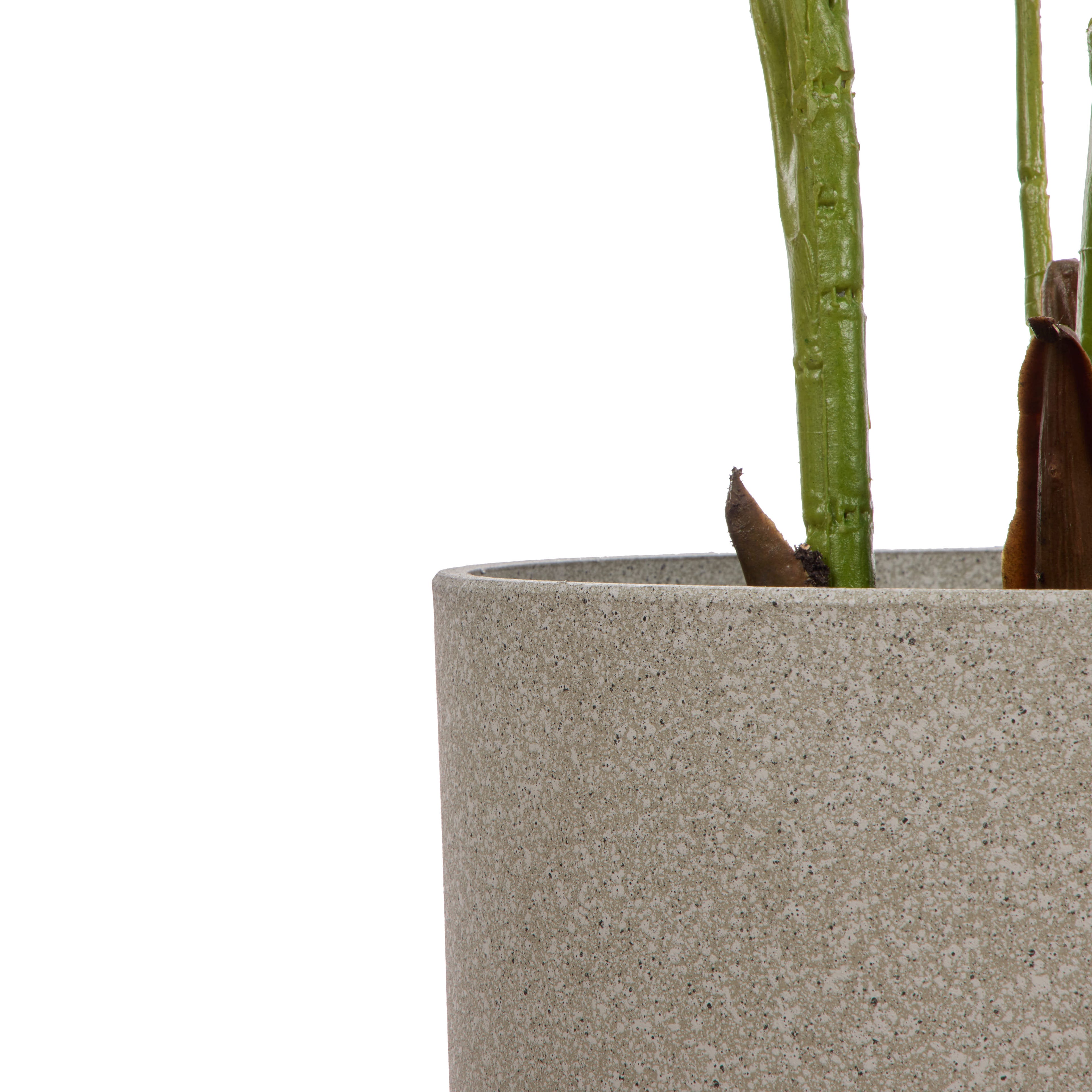 Faux Areca Palm - Cylinder Planter - UV Treated | Green  - 145cm