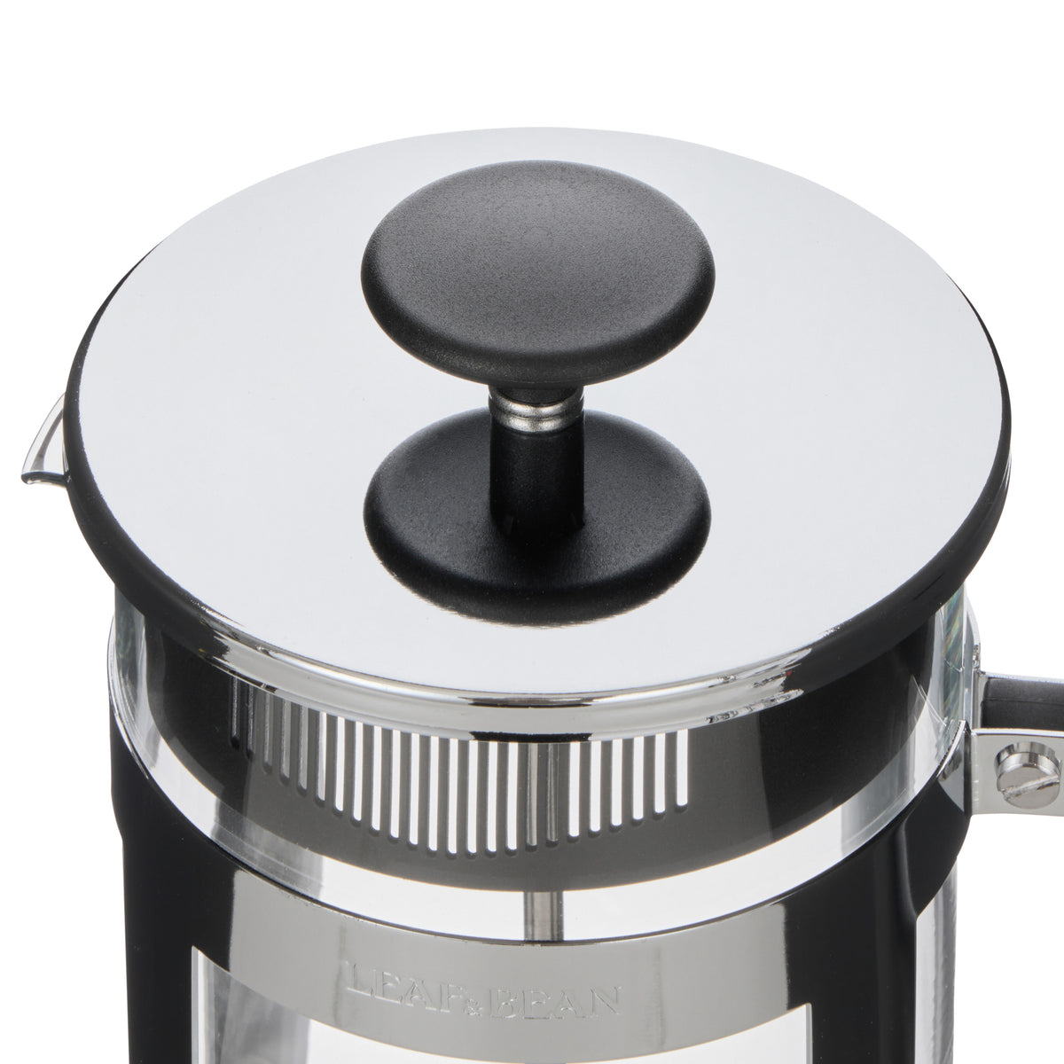 Leaf &amp; Bean Glass Press Plunger Clear &amp; Stainless Steel