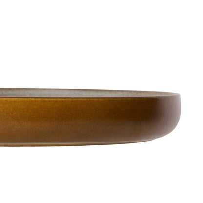 Davis &amp; Waddell Rafe Shallow Salad Bowl Grey &amp; Brown