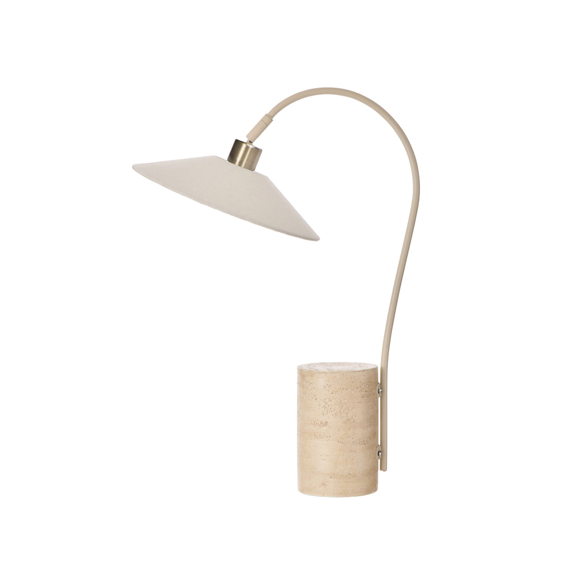 Amalfi Serra Table Lamp Natural &amp; Antique Brass