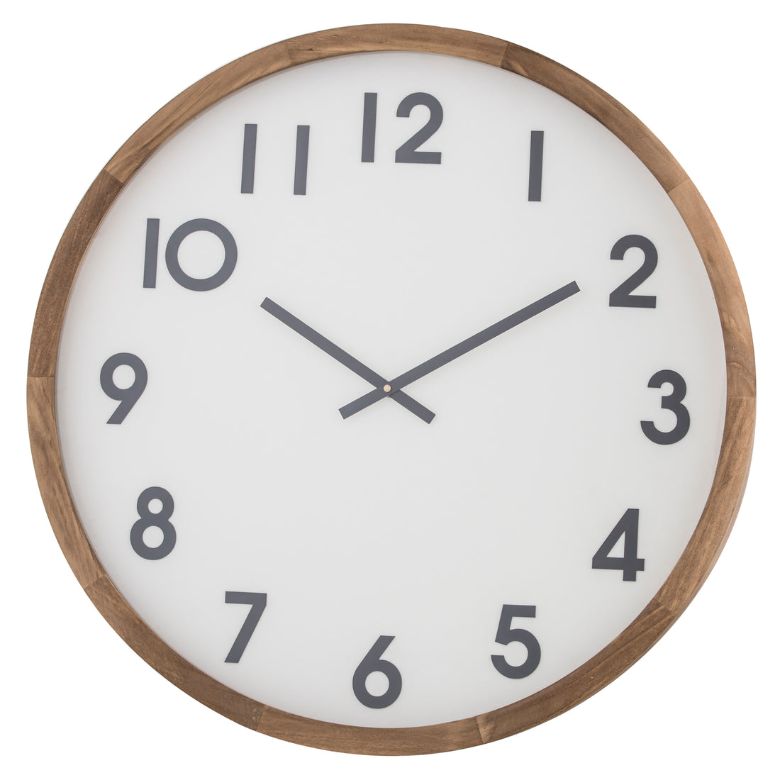 Amalfi Leonard Wall Clock Brown &amp; White