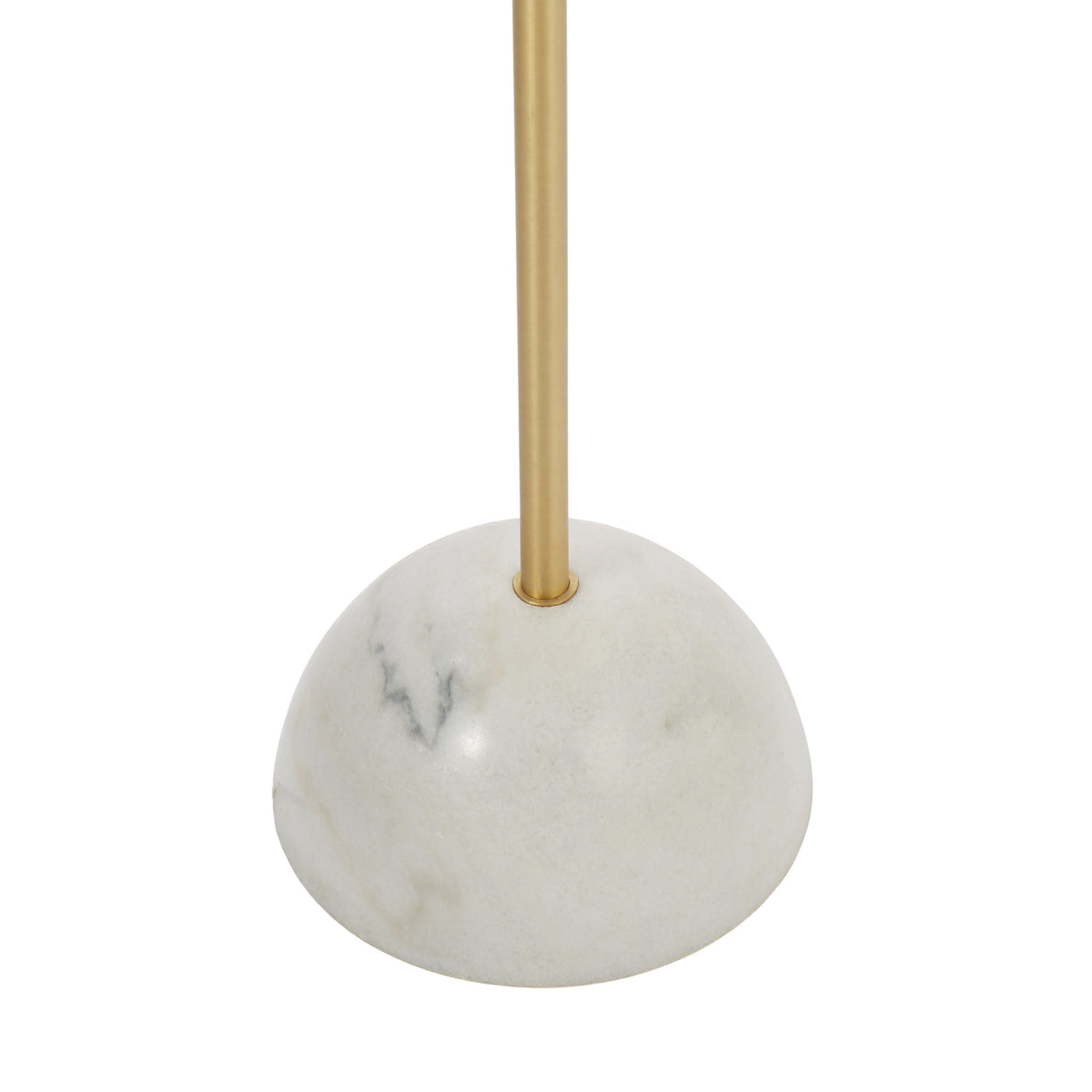 Amalfi Atticus Floor Lamp Brass &amp; White